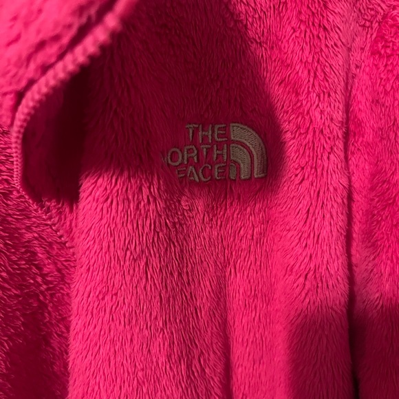 Hoy pink fuzzy North Face jacket - Picture 3 of 4